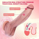 7.87in Real Skin Soft Dual-Layer Liquid Silicone Touch Lifelike Dildo