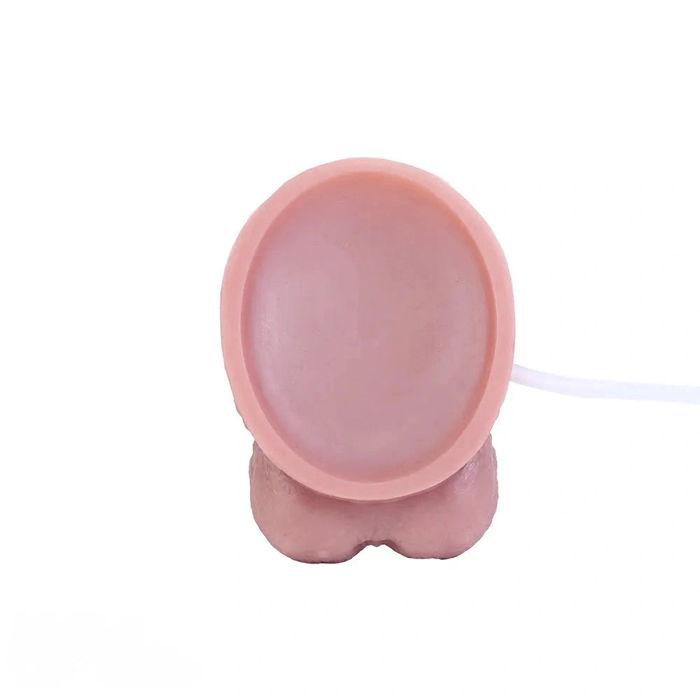 7.87in Real Vein Soft Silicone Adult Double Layer Squirting Strap on Dildo
