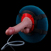 7.87in Real Vein Soft Silicone Adult Double Layer Squirting Strap on Dildo