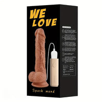 7.87in Real Vibrating Automatic Remote Control Lifelike Cock Dildo