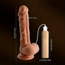 7.87in Real Vibrating Automatic Remote Control Lifelike Cock Dildo