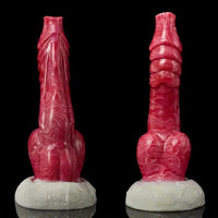 7.87in Realistic Animal Dog Knot Soft Silicone Odd Dildo For Men Women