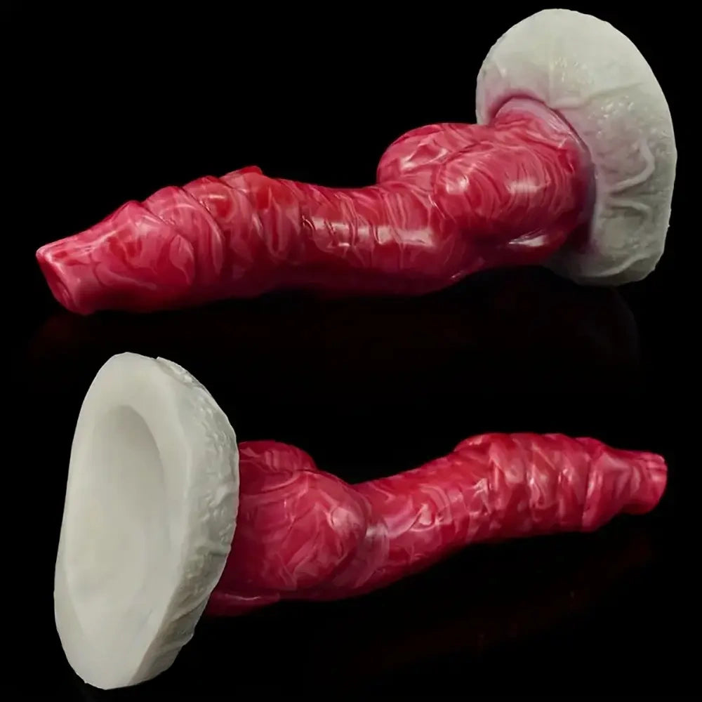 7.87in Realistic Animal Dog Knot Soft Silicone Odd Dildo For Men Women