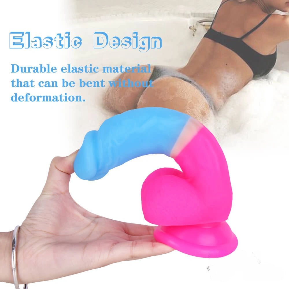 7.87in Realistic Dildo Sex Toy For Women Men Fake Penis