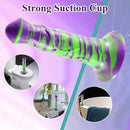 7.87in Realistic Horse Mixed Color Silicone Soft Dildo with Large Penis Head