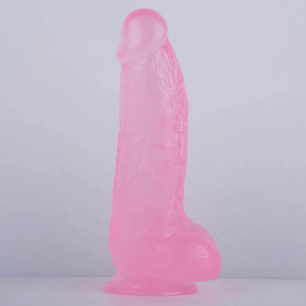 7.87in Realistic Penis PVC Skin Feel Phallus Sex Toy For Women Masturbation