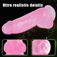 7.87in Realistic Penis PVC Skin Feel Phallus Sex Toy For Women Masturbation