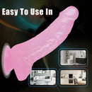 7.87in Realistic Penis PVC Skin Feel Phallus Sex Toy For Women Masturbation