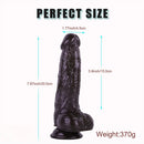 7.87in Realistic Penis PVC Skin Feel Phallus Sex Toy For Women Masturbation