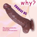 7.87in Realistic Penis PVC Skin Feel Phallus Sex Toy For Women Masturbation