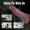 7.87in Realistic Penis PVC Skin Feel Phallus Sex Toy For Women Masturbation