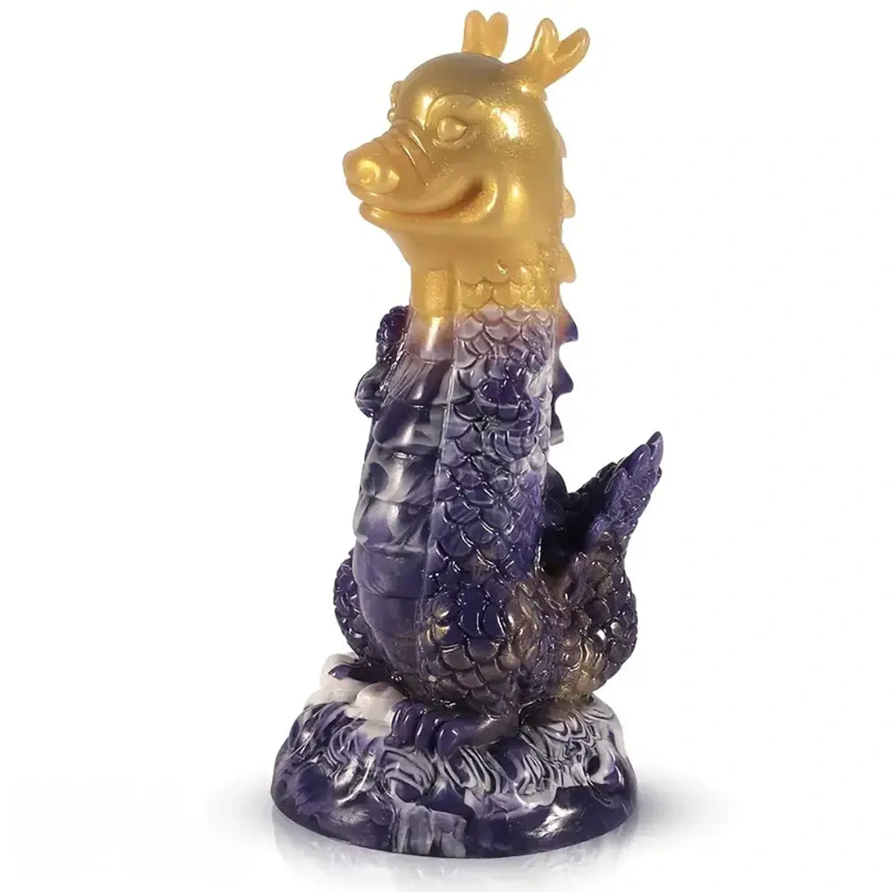 7.87in Realistic Silicone Dragon Dildo For G-Spot Stimulating Ball-Free Design