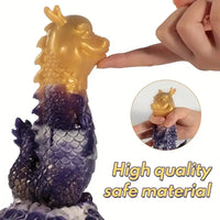 7.87in Realistic Silicone Dragon Dildo For G-Spot Stimulating Ball-Free Design