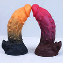 7.87in Realistic Silicone Monster Spiked Dildo With Strong Suction Cup