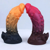7.87in Realistic Silicone Monster Spiked Dildo With Strong Suction Cup
