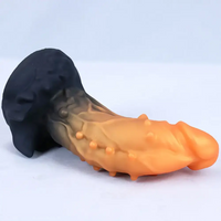 7.87in Realistic Silicone Monster Spiked Dildo With Strong Suction Cup