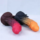 7.87in Realistic Silicone Monster Spiked Dildo With Strong Suction Cup