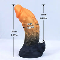 7.87in Realistic Silicone Monster Spiked Dildo With Strong Suction Cup