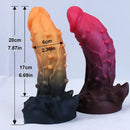 7.87in Realistic Silicone Monster Spiked Dildo With Strong Suction Cup