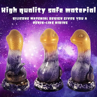 7.87in Realistic Snake-Shaped Silicone Soft Dildo With Lifelike Texture