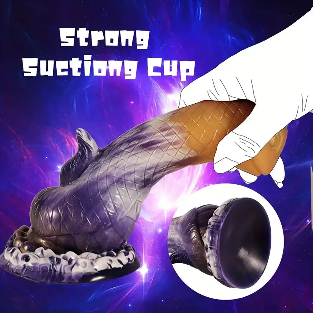 7.87in Realistic Snake-Shaped Silicone Soft Dildo With Lifelike Texture