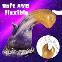 7.87in Realistic Snake-Shaped Silicone Soft Dildo With Lifelike Texture