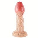 7.87in Realistic Sucker Shaped Flower Bud Dildo For Vagina Anus