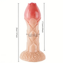 7.87in Realistic Sucker Shaped Flower Bud Dildo For Vagina Anus