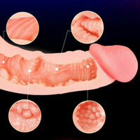 7.87in Realistic Vagina Pocket Pussy Dildo For Men Women