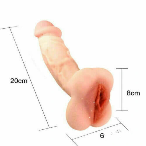 7.87in Realistic Vagina Pocket Pussy Dildo For Men Women