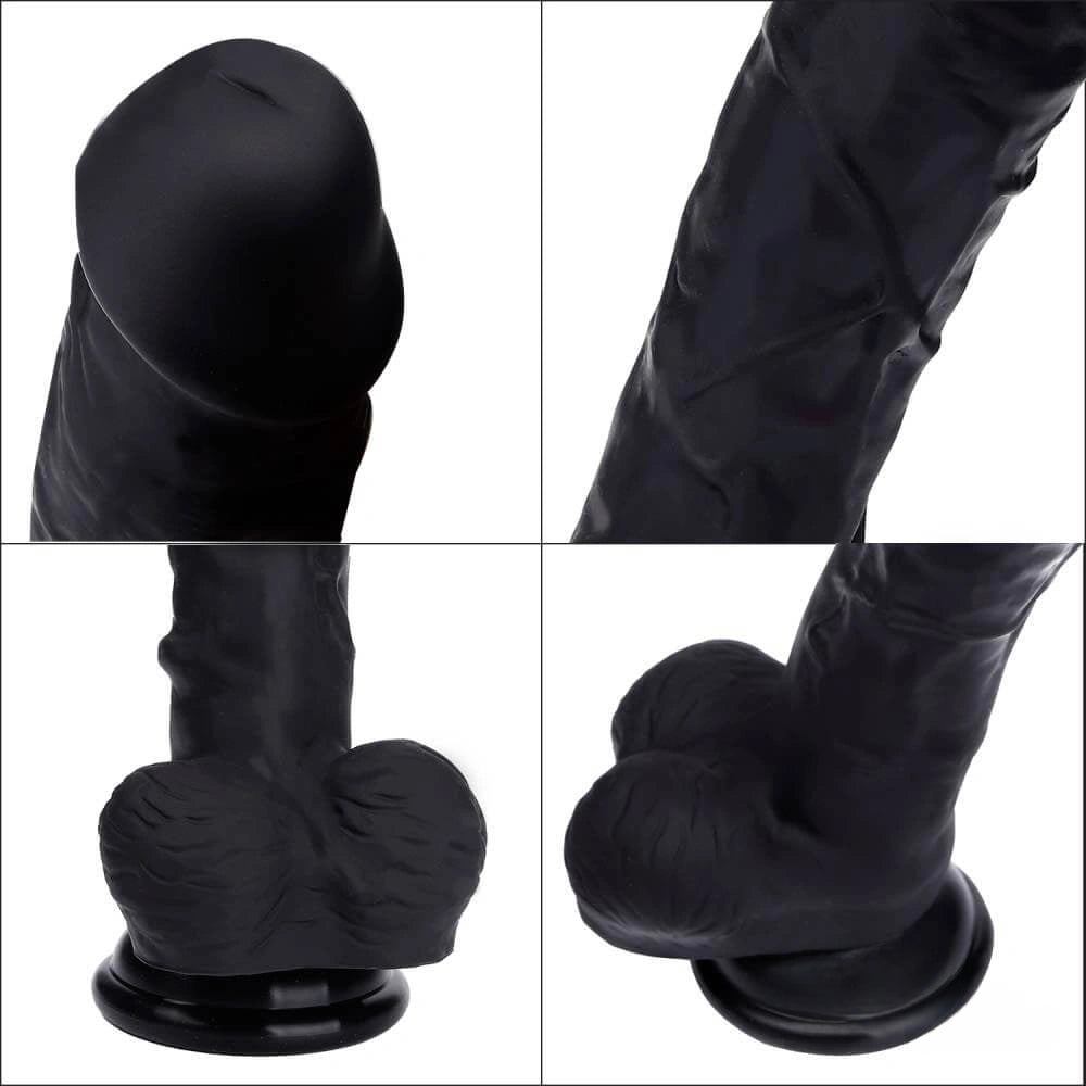 7.87in Realistic Veins Glans Dildo For Vaginal Stimulation