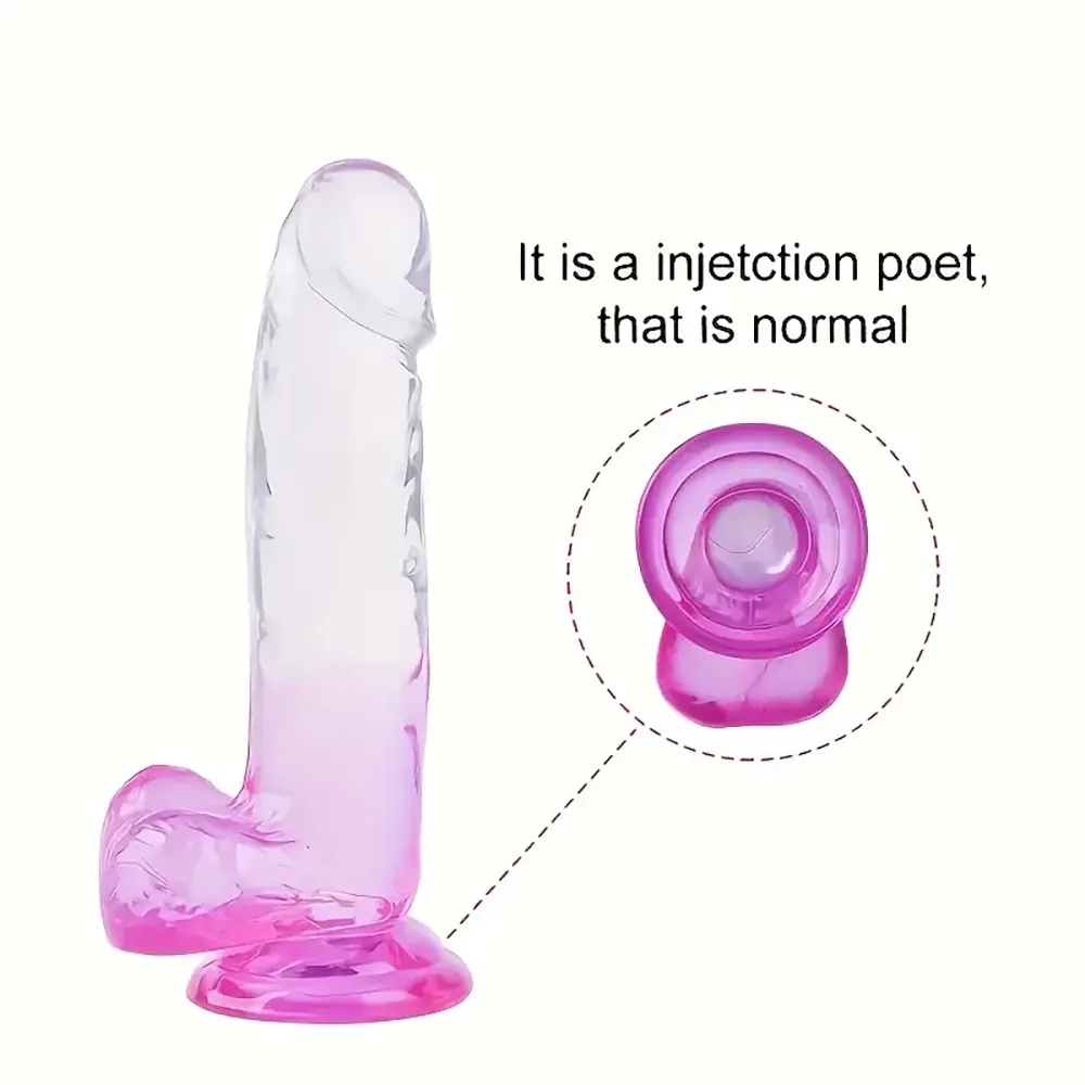 7.87in Realistic Women Men Dildo For Orgasm Masturbation With Suction Cup