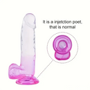 7.87in Realistic Women Men Dildo For Orgasm Masturbation With Suction Cup