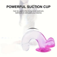 7.87in Realistic Women Men Dildo For Orgasm Masturbation With Suction Cup