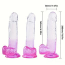 7.87in Realistic Women Men Dildo For Orgasm Masturbation With Suction Cup