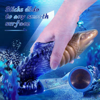 7.87in Shark Fish Fantasy Odd Soft Thick Dildo Real Feel Sex Toy