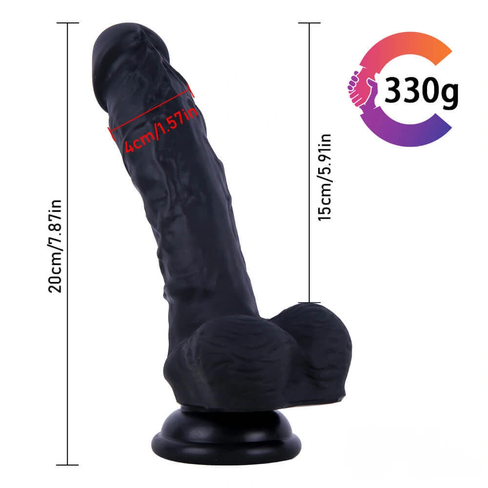 7.87in Silicone Dildo For Women Lifelike Sex Toy For Females