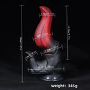 7.87in Silicone Fantasy Odd Sharp Head Dildo Mixed-colors Sensory Play