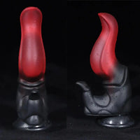 7.87in Silicone Fantasy Odd Sharp Head Dildo Mixed-colors Sensory Play