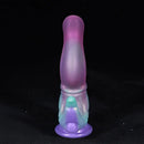 7.87in Silicone Fantasy Odd Sharp Head Dildo Mixed-colors Sensory Play