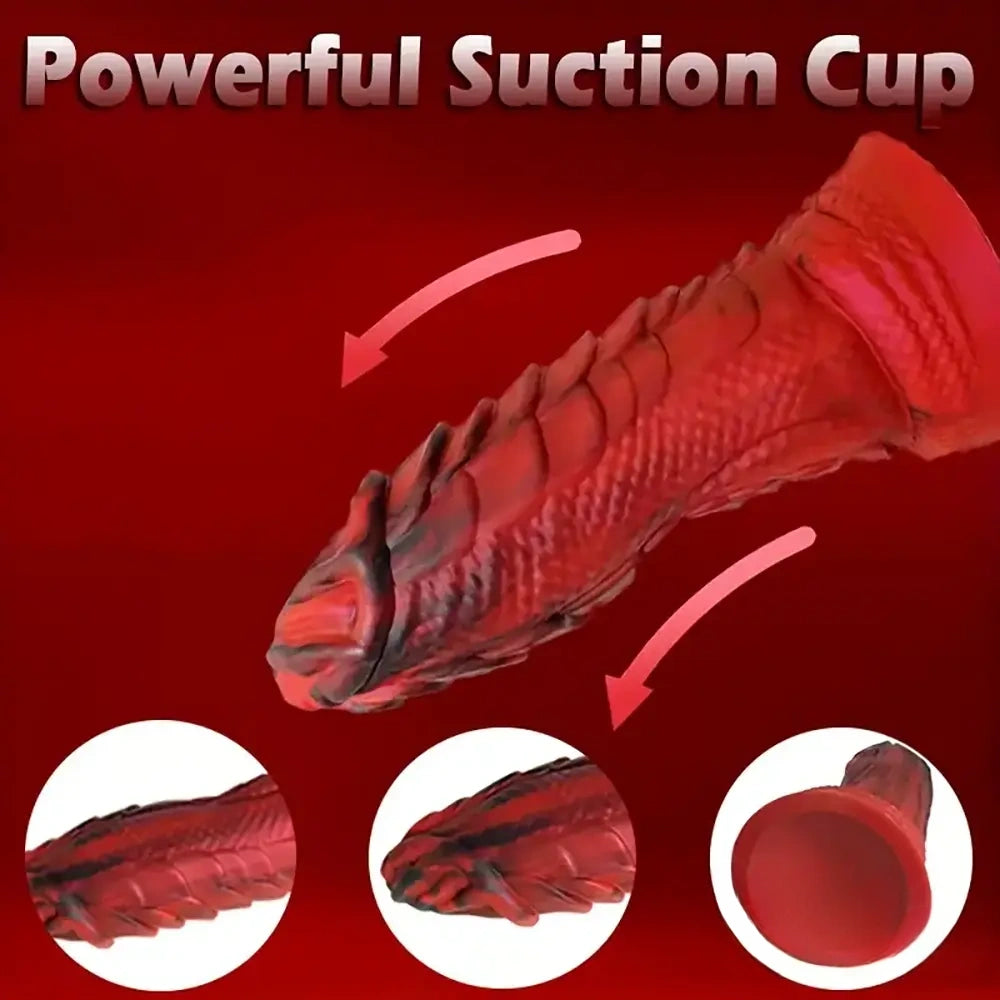 7.87in Silicone Flexible Snake Fantasy Dildo For Couples Lesbian