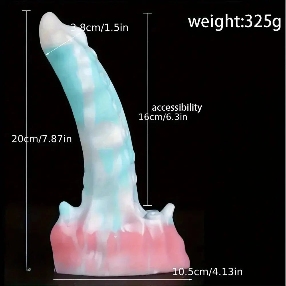 7.87in Silicone Octopus Soft Tentacle Shaped Dildo Vaginal Dilator Stimulator