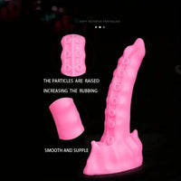 7.87in Silicone Octopus Soft Tentacle Shaped Dildo Vaginal Dilator Stimulator