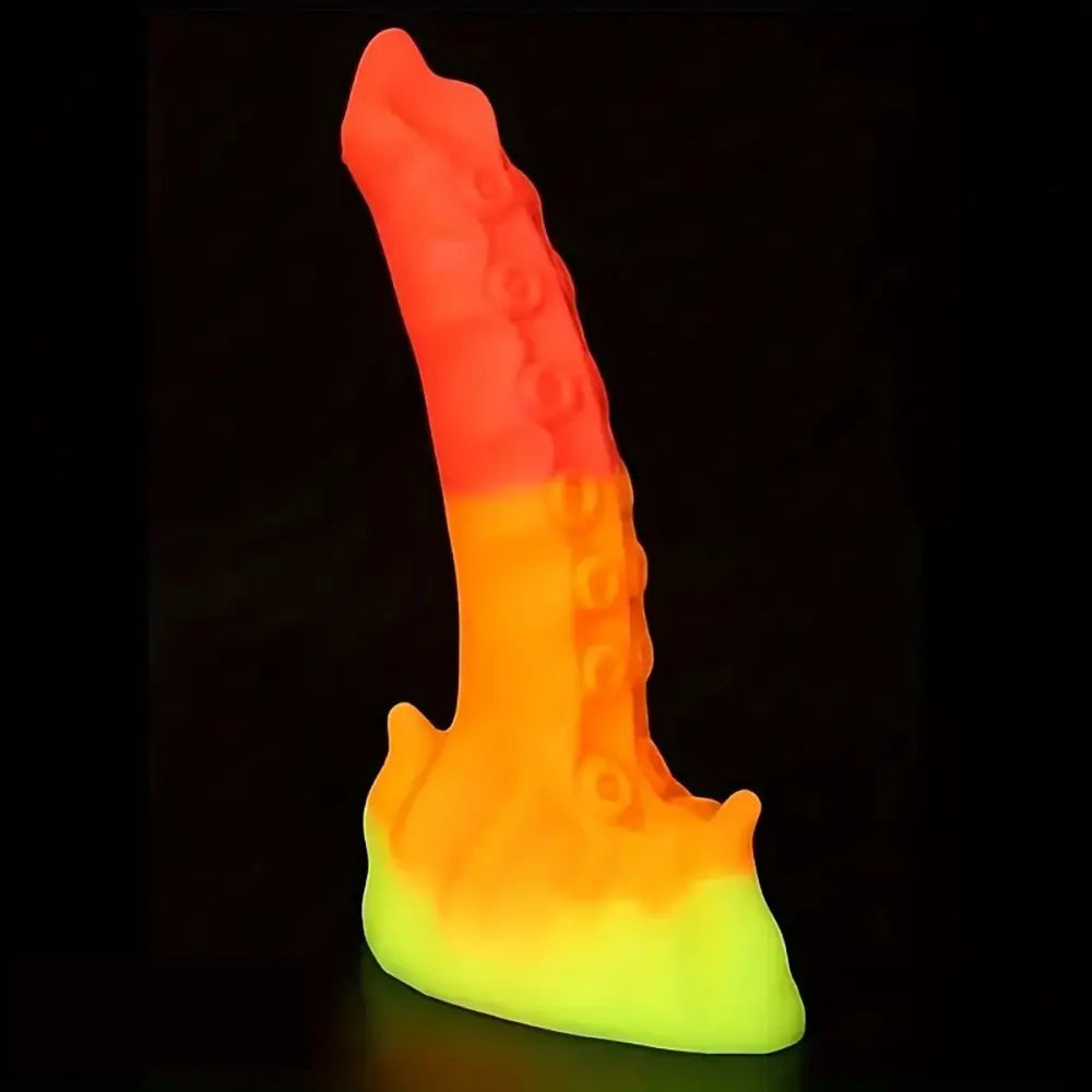7.87in Silicone Octopus Soft Tentacle Shaped Dildo Vaginal Dilator Stimulator