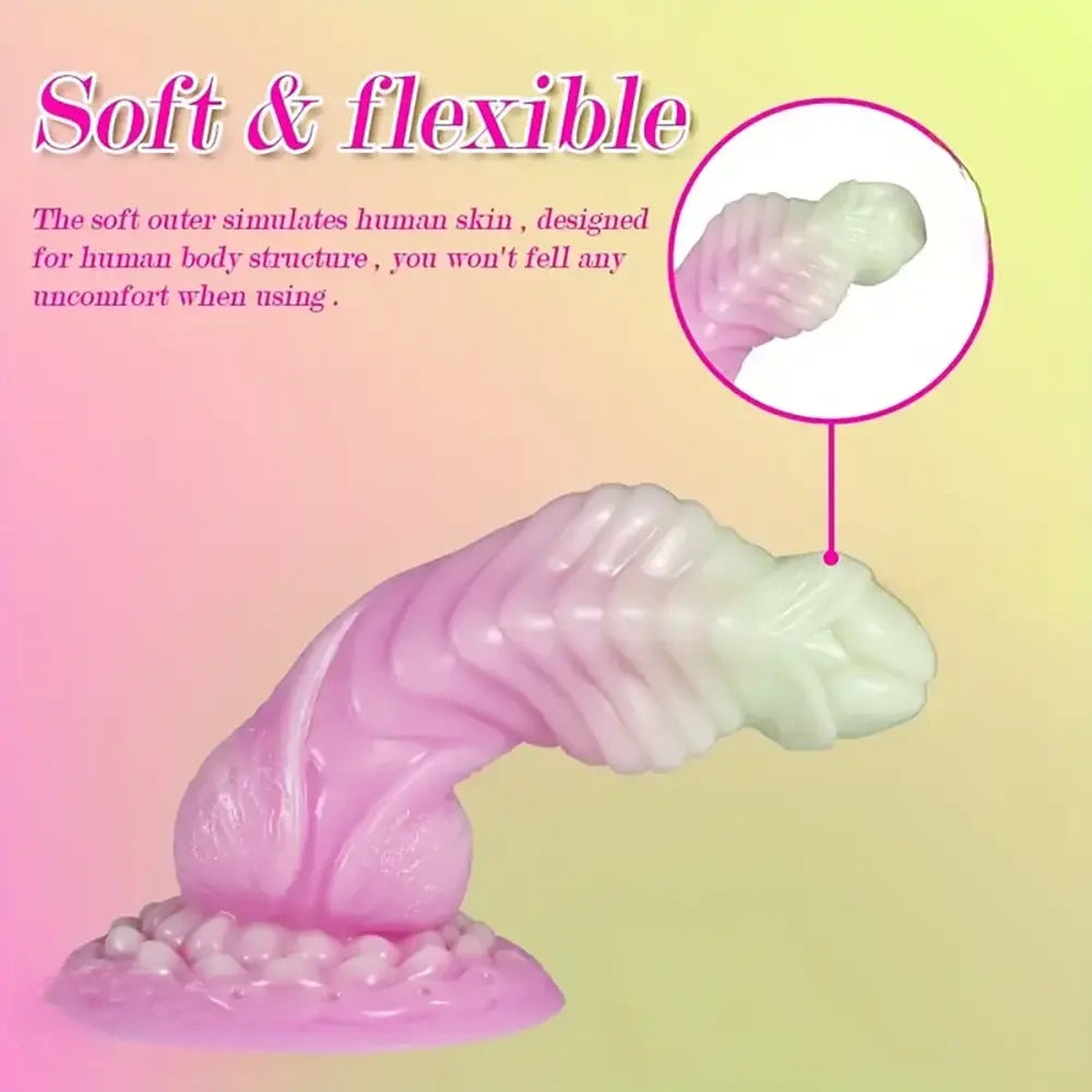7.87in Silicone Snake Animal Dildo With Suction Cup For Adults Sex