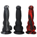 7.87in Silicone Soft Mixed Color Dog Cock Dildo For Women Sex orgasm