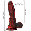 7.87in Silicone Soft Mixed Color Dog Cock Dildo For Women Sex orgasm