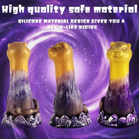 7.87in Silicone Tiger Dildo With Suction Cup Realistic Visceral Toy