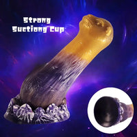 7.87in Silicone Tiger Dildo With Suction Cup Realistic Visceral Toy