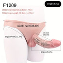 7.87in Silicone Ultra Elastic Harness Hollow Strap-On Dildo Sleeve